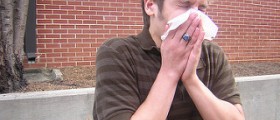 Nose bleeding when blowing nose