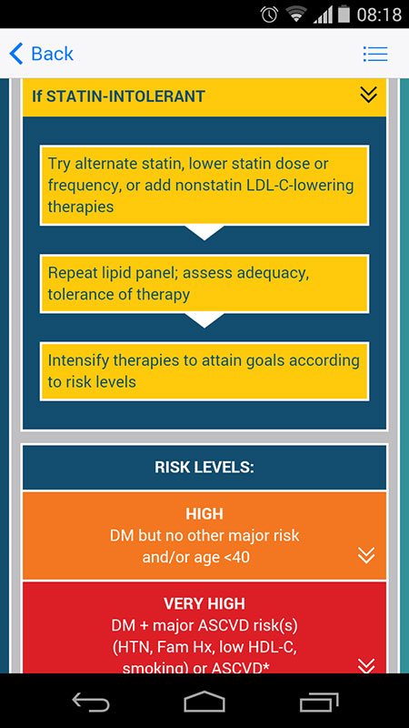 AACE Diabetes Algorithm App, clinical practice guidance for the Sns-Brigh10