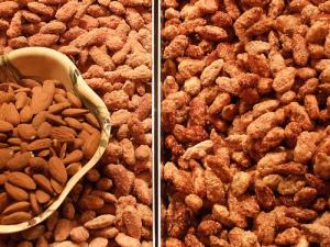 Dry roasted almonds