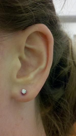 Ear piercing aftercare