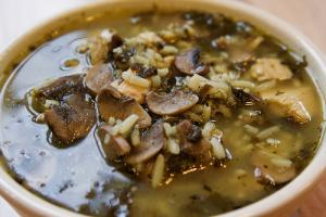 Healthy mushroom soup