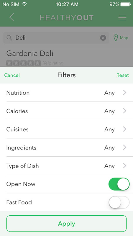 HealthyOut App, a restaurant finder with healthy food recommendations ...