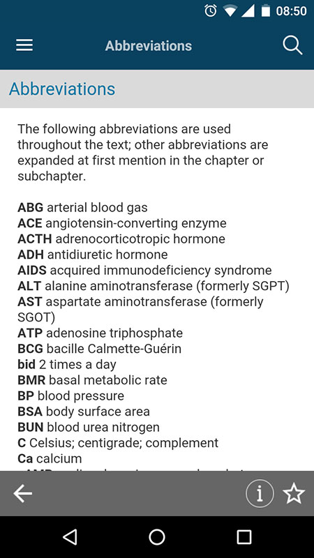 Merck Manual Professional App, a comprehensive medical resource for