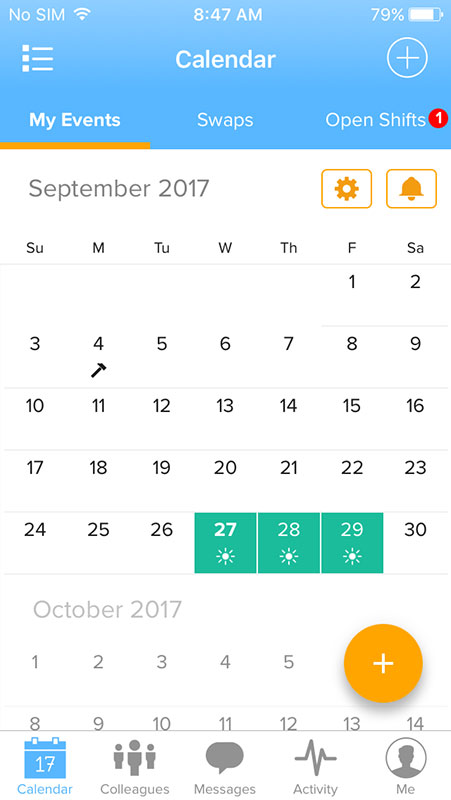 NurseGrid App, a calendar with messenger for nurses to help them manage ...