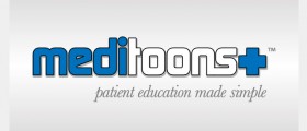 Meditoons App, explaining gastrointestinal (GI) conditions with educational animation videos