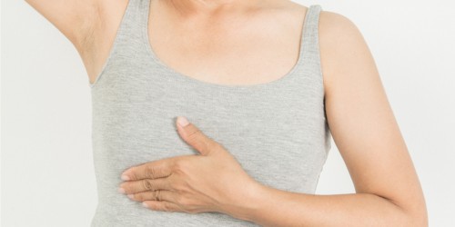 sweating under breasts menopause