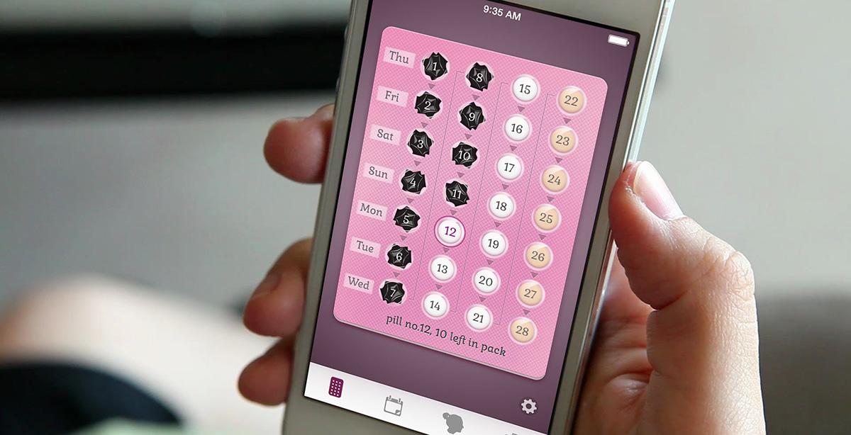 birth control pill reminder app