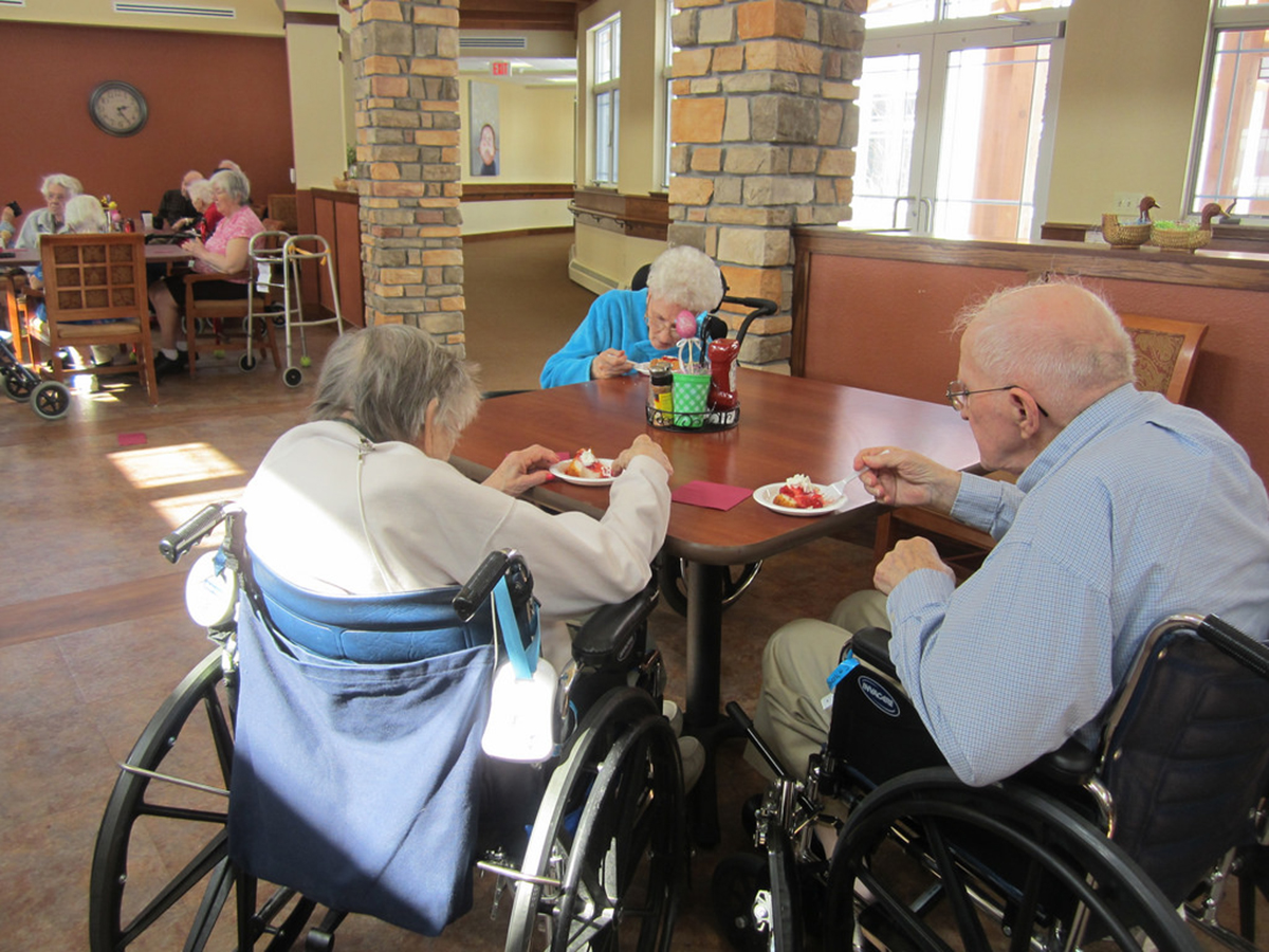 Nursing Home Disgusting Eating Behavior In Dining Room