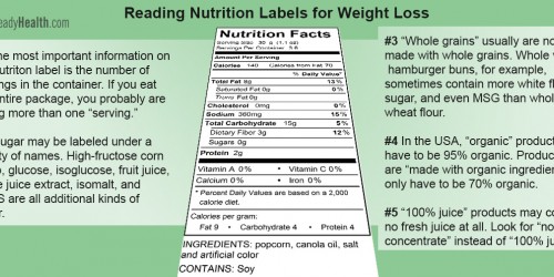 How To Read Nutrition Labels For Weight Loss And For General Health