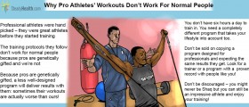 Why Pro Athletes' Workouts Won't Work Out For You