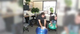 Yoga ball exercises