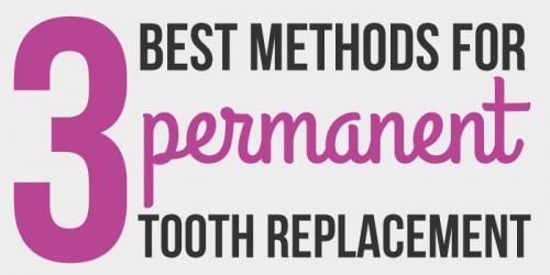 Are You Missing A Tooth? 3 Best Methods For Permanent Tooth Replacement