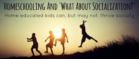 Homeschooling And 'What About Socialization?': Home Educated Kids Can, But May Not, Thrive Socially