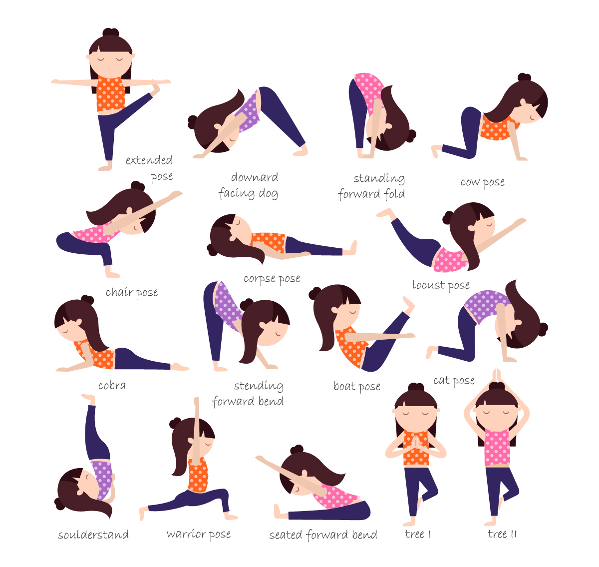 All Standing Yoga Poses 5 yoga poses for people who sit all day, so your body gets the
