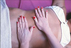 Deep tissue massage for muscle pain