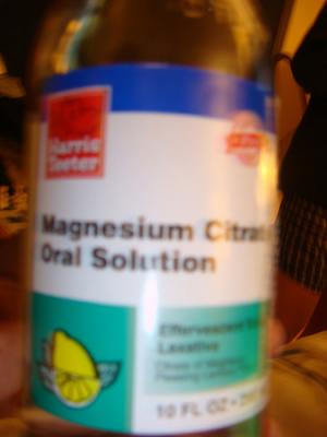 Magnesium citrate as laxative
