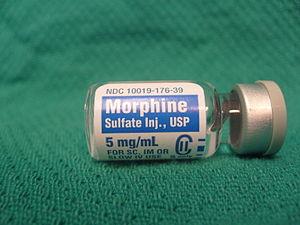 Morphine sulfate treating long term pain