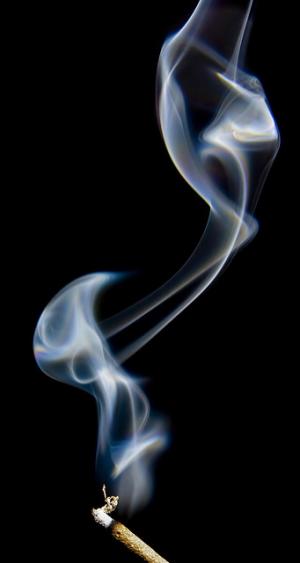Why does smoking cause a rise in blood pressure