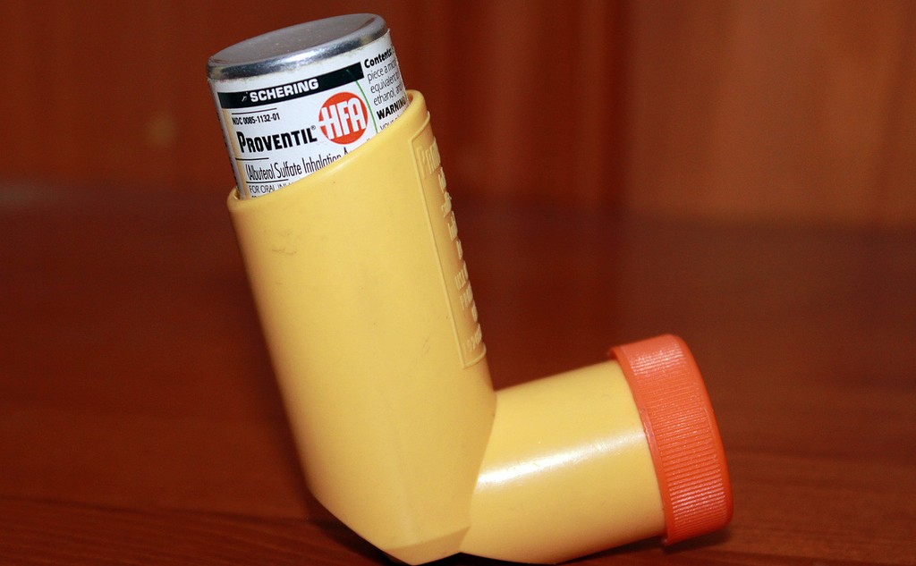 Yellow Asthma Inhaler 